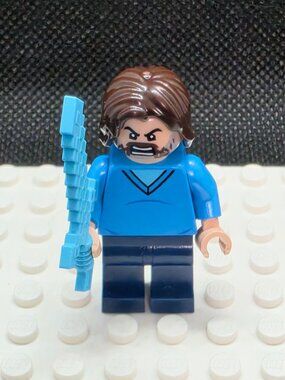 LEGO Minecraft Minifigure Steve Min208 Jack Black Character Blue Sword New
